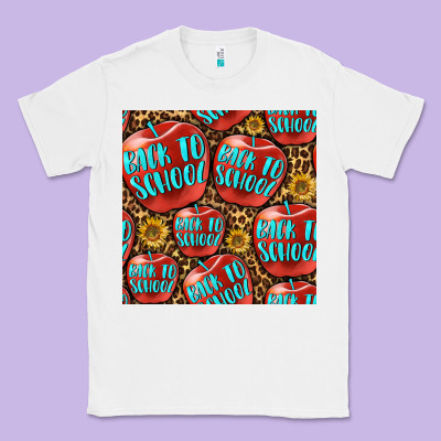 Back To School With Apple Seamless Pattern Classic Tee Designed By Bundleandbundleshop