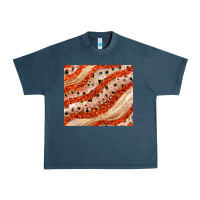 Midnight Navy orange glitter Urban Heavy Tee - JahusDesignShop