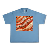 Pebble Blue orange glitter Urban Heavy Tee - JahusDesignShop