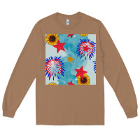 Toasted Coconut patriotic fireworks and sunflower Long Sleeve Tee - BundleAndBundleShop