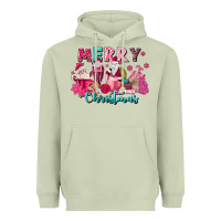 Matcha pink christmas coffee cups Heavyweight Hoodie - MaliasSmallBusiness
