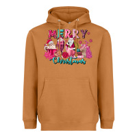 Meerkat pink christmas coffee cups Heavyweight Hoodie - MaliasSmallBusiness