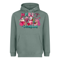 Sage pink christmas coffee cups Heavyweight Hoodie - MaliasSmallBusiness