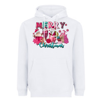 White pink christmas coffee cups Heavyweight Hoodie - MaliasSmallBusiness