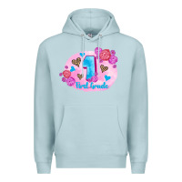 Blue Mist back to school flowers first grade 3200x2400 Premium Hoodie - AdoDesignShop