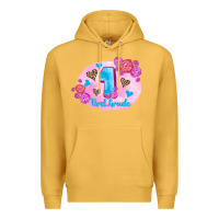 Mustard back to school flowers first grade 3200x2400 Premium Hoodie - AdoDesignShop