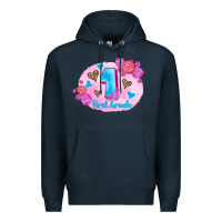 Navy back to school flowers first grade 3200x2400 Premium Hoodie - AdoDesignShop