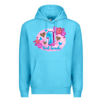 Ocean Blue back to school flowers first grade 3200x2400 Premium Hoodie - AdoDesignShop