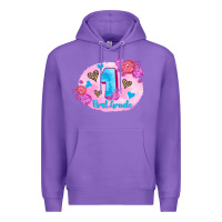 Purple back to school flowers first grade 3200x2400 Premium Hoodie - AdoDesignShop