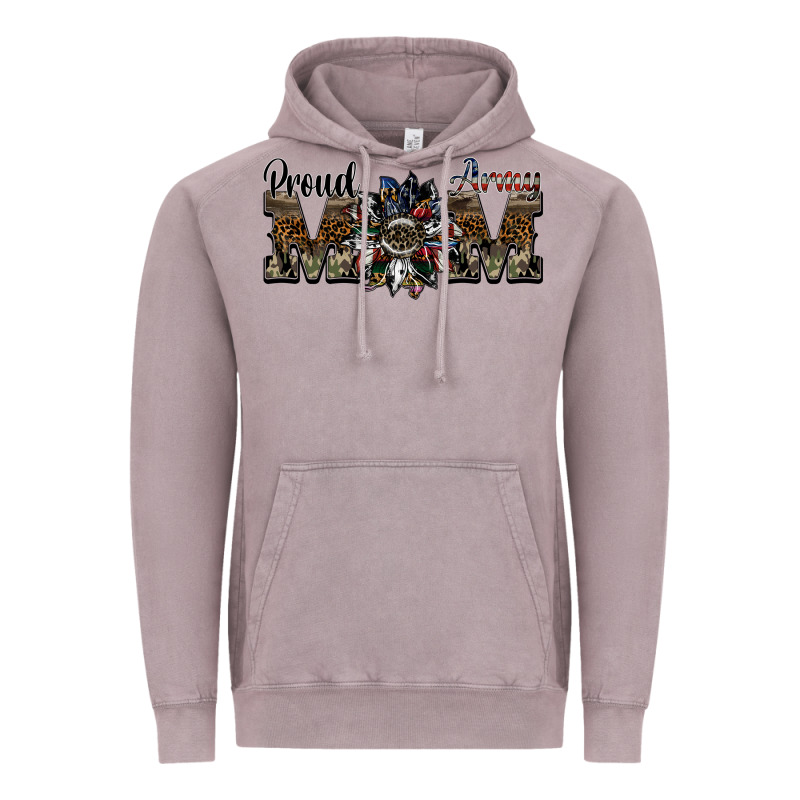 Proud Army Mom Vintage Hoodie by SublimationCraftShop | Teevron