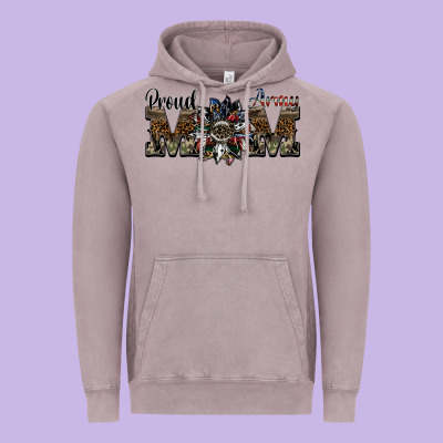 Proud Army Mom Vintage Hoodie Designed By Sublimationcraftshop