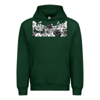 Forest Green black and white floral Urban Hoodie - TumblerDesignByShophia