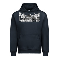 Navy black and white floral Urban Hoodie - TumblerDesignByShophia