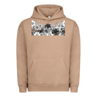 Pigment Burro black and white floral Urban Hoodie - TumblerDesignByShophia