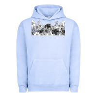 Pigment Grape Ice black and white floral Urban Hoodie - TumblerDesignByShophia