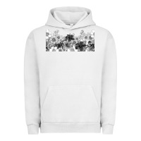 Pigment Lunar Rock black and white floral Urban Hoodie - TumblerDesignByShophia