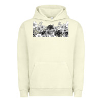 Pigment Pistachio black and white floral Urban Hoodie - TumblerDesignByShophia