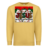 Antique Gold jesus the reason for the season Premium Sweatshirt - MaliasSmallBusiness