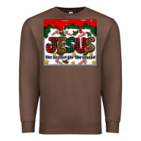 Chestnut jesus the reason for the season Premium Sweatshirt - MaliasSmallBusiness