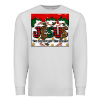 Dove Grey jesus the reason for the season Premium Sweatshirt - MaliasSmallBusiness
