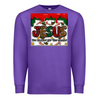Purple jesus the reason for the season Premium Sweatshirt - MaliasSmallBusiness