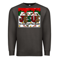 Smoke jesus the reason for the season Premium Sweatshirt - MaliasSmallBusiness