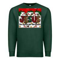 Sports Green jesus the reason for the season Premium Sweatshirt - MaliasSmallBusiness