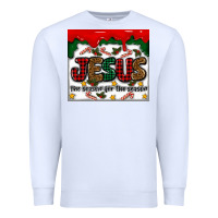 White jesus the reason for the season Premium Sweatshirt - MaliasSmallBusiness