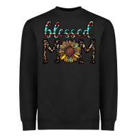 Black blessed mom Heavyweight Sweatshirt - CowhideDigitalArt