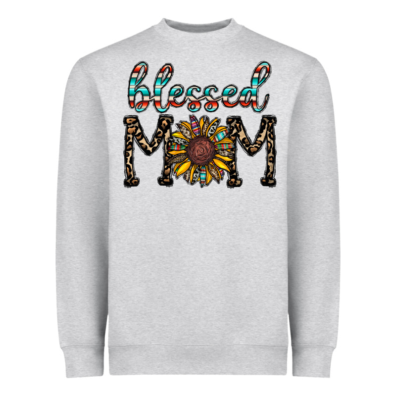 Blessed Mom Heavyweight Sweatshirt by CowhideDigitalArt | Teevron