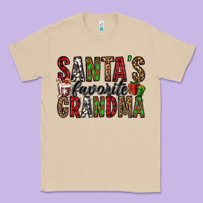 Santa's Favorite Grandma Classic Tee Designed By Jasminsmagicworld