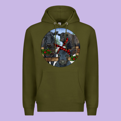 Black Angus Family Premium Hoodie Designed By Ranaportraitstore