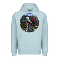 Blue Mist Black Angus Family Premium Hoodie - RanaPortraitStore