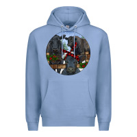 Colony Blue Black Angus Family Premium Hoodie - RanaPortraitStore