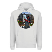 Dove Grey Black Angus Family Premium Hoodie - RanaPortraitStore