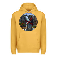Mustard Black Angus Family Premium Hoodie - RanaPortraitStore