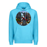 Ocean Blue Black Angus Family Premium Hoodie - RanaPortraitStore