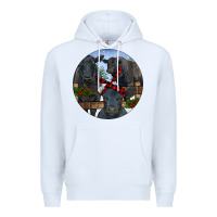 White Black Angus Family Premium Hoodie - RanaPortraitStore