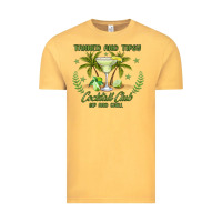 Vintage Mustard tanned and tipsy cocktail club sip and chill Vintage Tee - JahusDesignShop