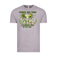 Vintage Zinc tanned and tipsy cocktail club sip and chill Vintage Tee - JahusDesignShop