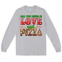 Moon Dust all you need is love and pizza Long Sleeve Tee - AdoDesignShop
