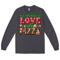 Smoke all you need is love and pizza Long Sleeve Tee - AdoDesignShop