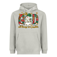 Moon Dust With God all things are possible with snowman Heavyweight Hoodie - NancyCooperArtShop