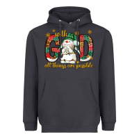 Smoke With God all things are possible with snowman Heavyweight Hoodie - NancyCooperArtShop