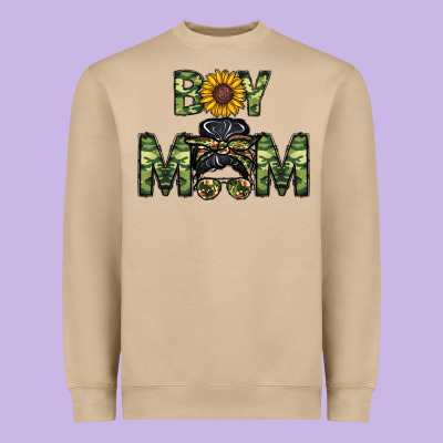 Boy Mom Heavyweight Sweatshirt Designed By Cowhidedigitalart