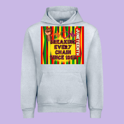 Juneteenth Breaking Every Chain Since 1865 Urban Hoodie Designed By Tumblerdesignbyshophia