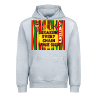 Heather Grey juneteenth breaking every chain since 1865 Urban Hoodie - TumblerDesignByShophia
