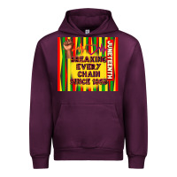 Mauve Wine juneteenth breaking every chain since 1865 Urban Hoodie - TumblerDesignByShophia
