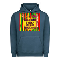 Pigment Midnight Navy juneteenth breaking every chain since 1865 Urban Hoodie - TumblerDesignByShophia