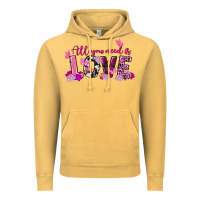 Vintage Mustard all you need is love valentine's day Vintage Hoodie - FaDigitalArtStudio
